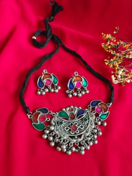 Rang Mahal Afghani Choker Set