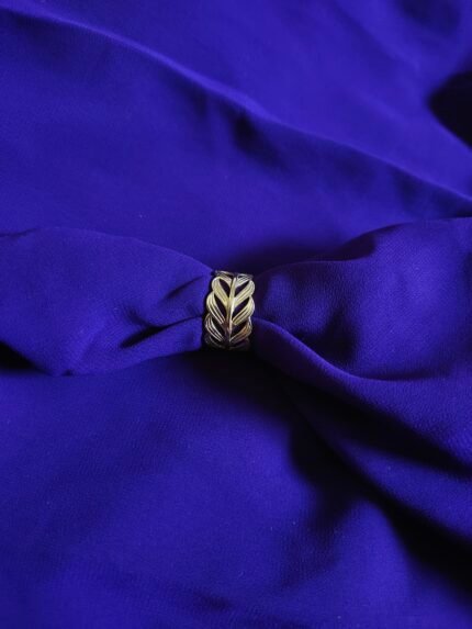 Golden Fern Leaf Ring