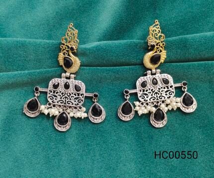 Peacock Heritage Drop Earrings