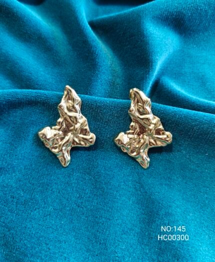 Ruhi Leaf Structure Earrings