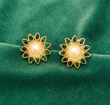 Bela Kundan Stud Earrings