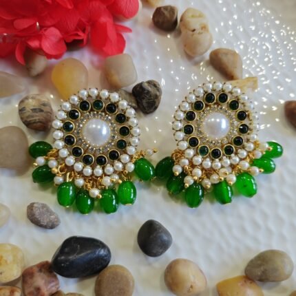 Uma Kundan Pearl Earrings